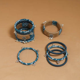 Fabart jute gs handmade bangle set 19 - handcrafted