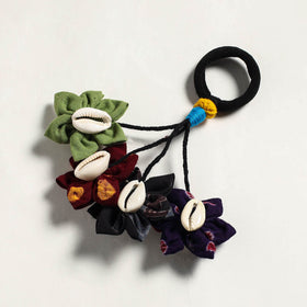 Fabart Phool Kali Shell Hair Rubber Band