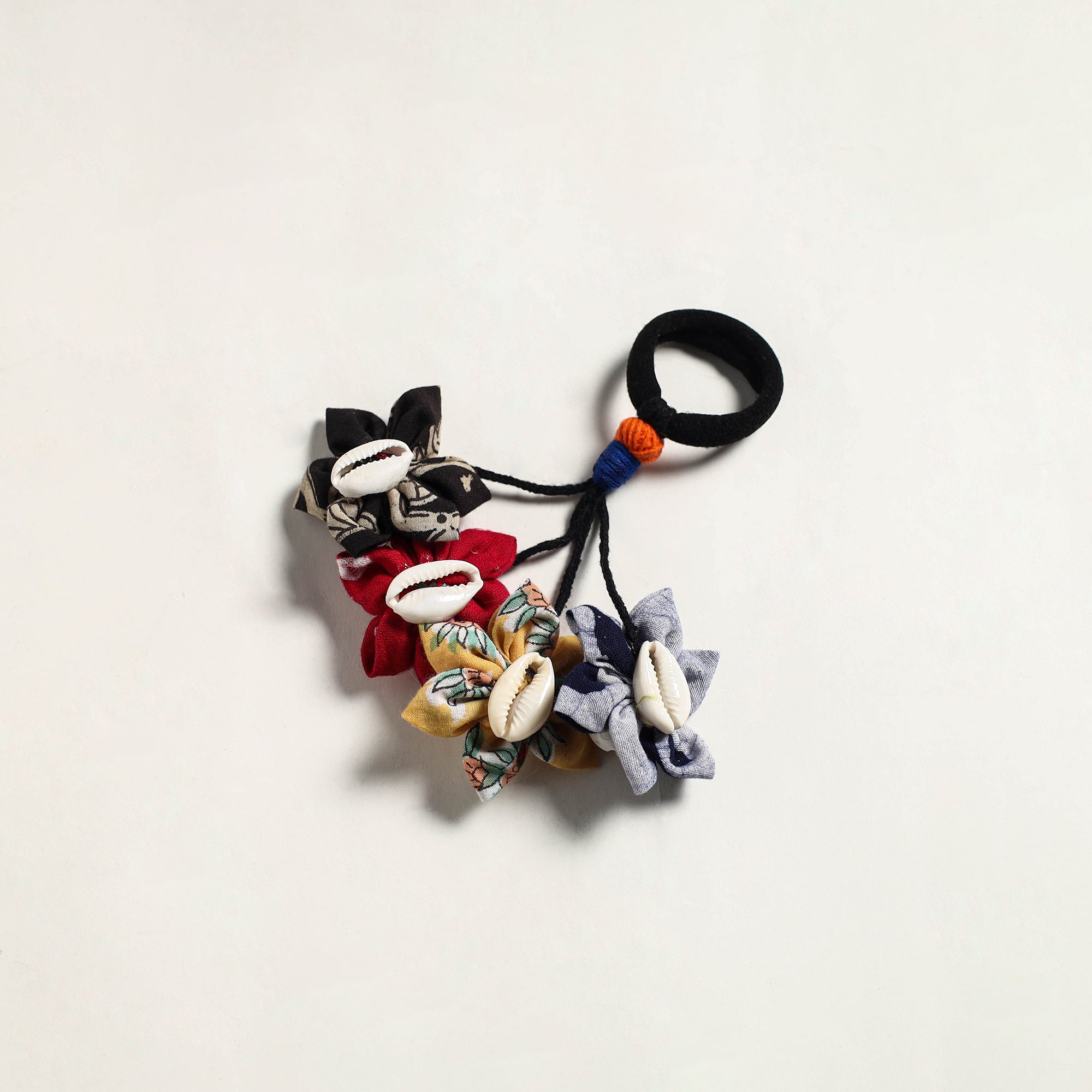 Black - Karina Handcrafted GS Fabart Phool Kali Earrings main image 1