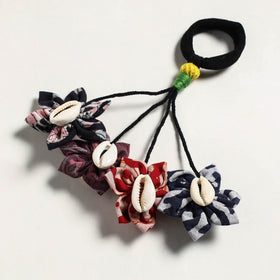 Fabart Phool Kali Shell Hair Rubber Band