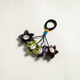 Fabart Phool Kali Shell Hair Rubber Band