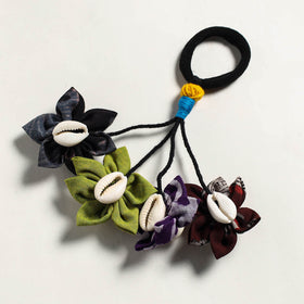 Fabart Phool Kali Shell Hair Rubber Band