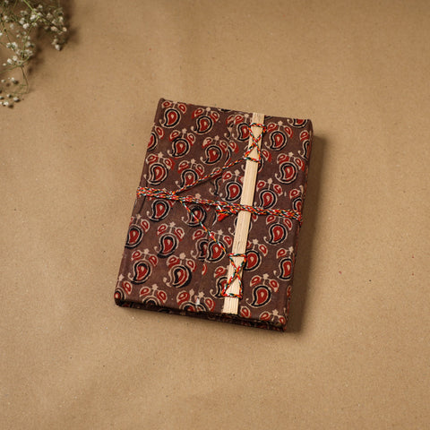Fabric cover handmade paper notebook with thread lock 60