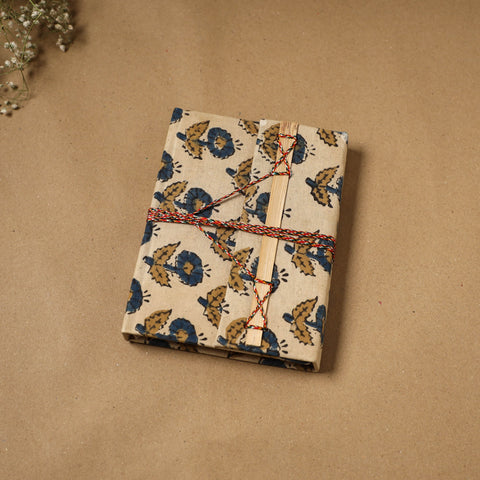 Fabric cover handmade paper notebook with thread lock 62