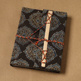 Fabric cover handmade paper notebook with thread lock 64