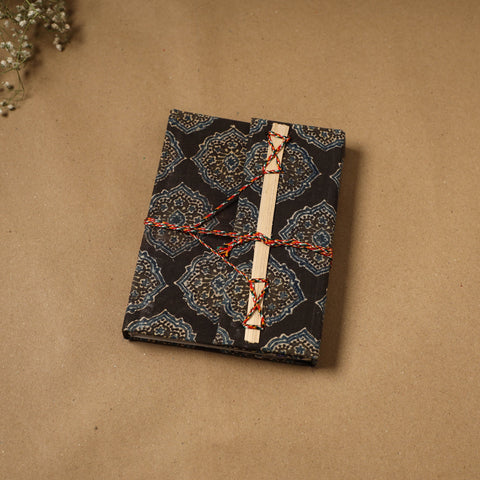 Fabric cover handmade paper notebook with thread lock 64