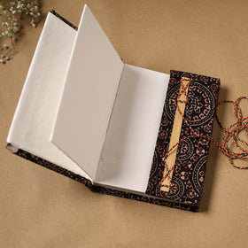 Fabric cover handmade paper notebook with thread lock 65