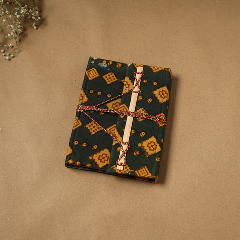 Fabric cover handmade paper notebook with thread lock 68
