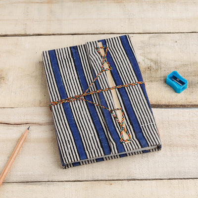  Fabric Cover Handmade Paper Notebook with Thread Lock 