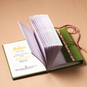 Fabric Cover Handmade Paper Notebook with Thread Lock