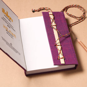 Fabric Cover Handmade Paper Notebook with Thread Lock