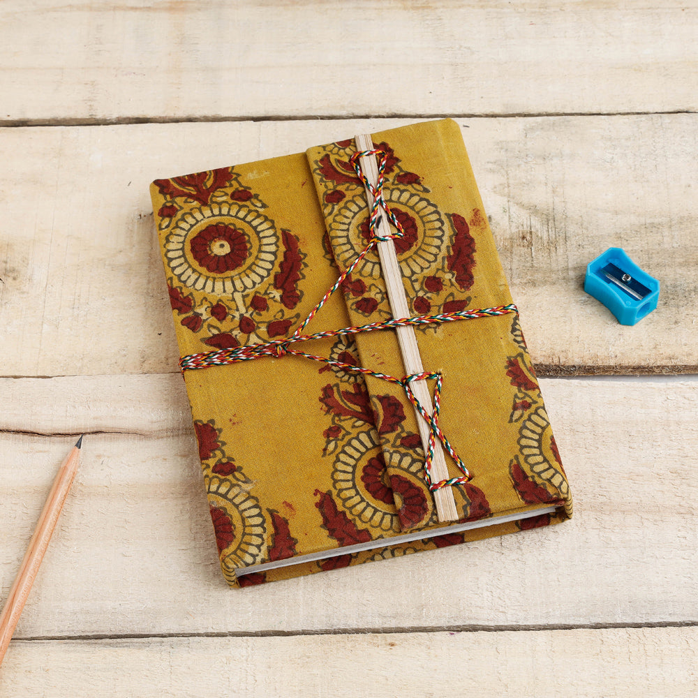 Buy Fabric Cover Handmade Paper Notebook with Thread Lock Online at iTokri.com