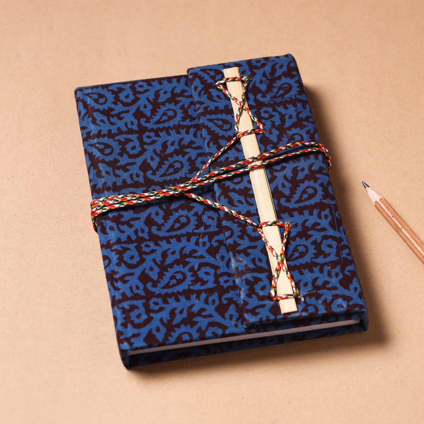 Buy Fabric Cover Handmade Paper Notebook with Thread Lock Online at iTokri.com