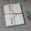  Fabric Cover Handmade Paper Notebook with Thread Lock Online at iTokri.com