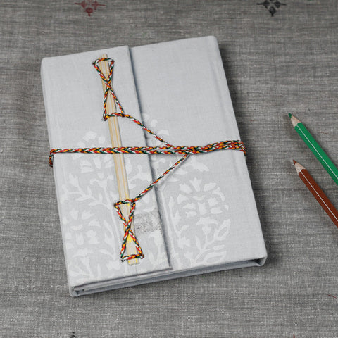  Fabric Cover Handmade Paper Notebook with Thread Lock Online at iTokri.com