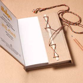 Fabric Cover Handmade Paper Notebook with Thread Lock
