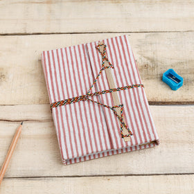  Fabric Cover Handmade Paper Notebook with Thread Lock 