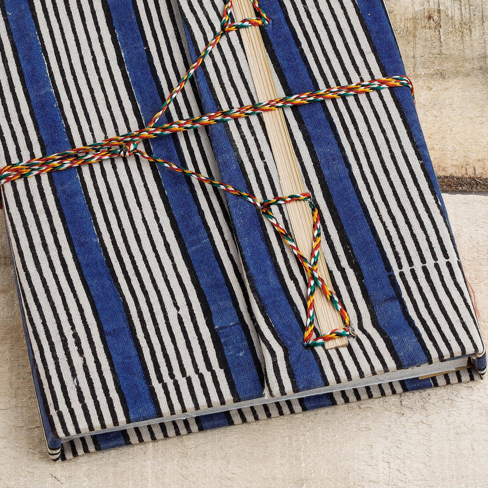  Fabric Cover Handmade Paper Notebook with Thread Lock 