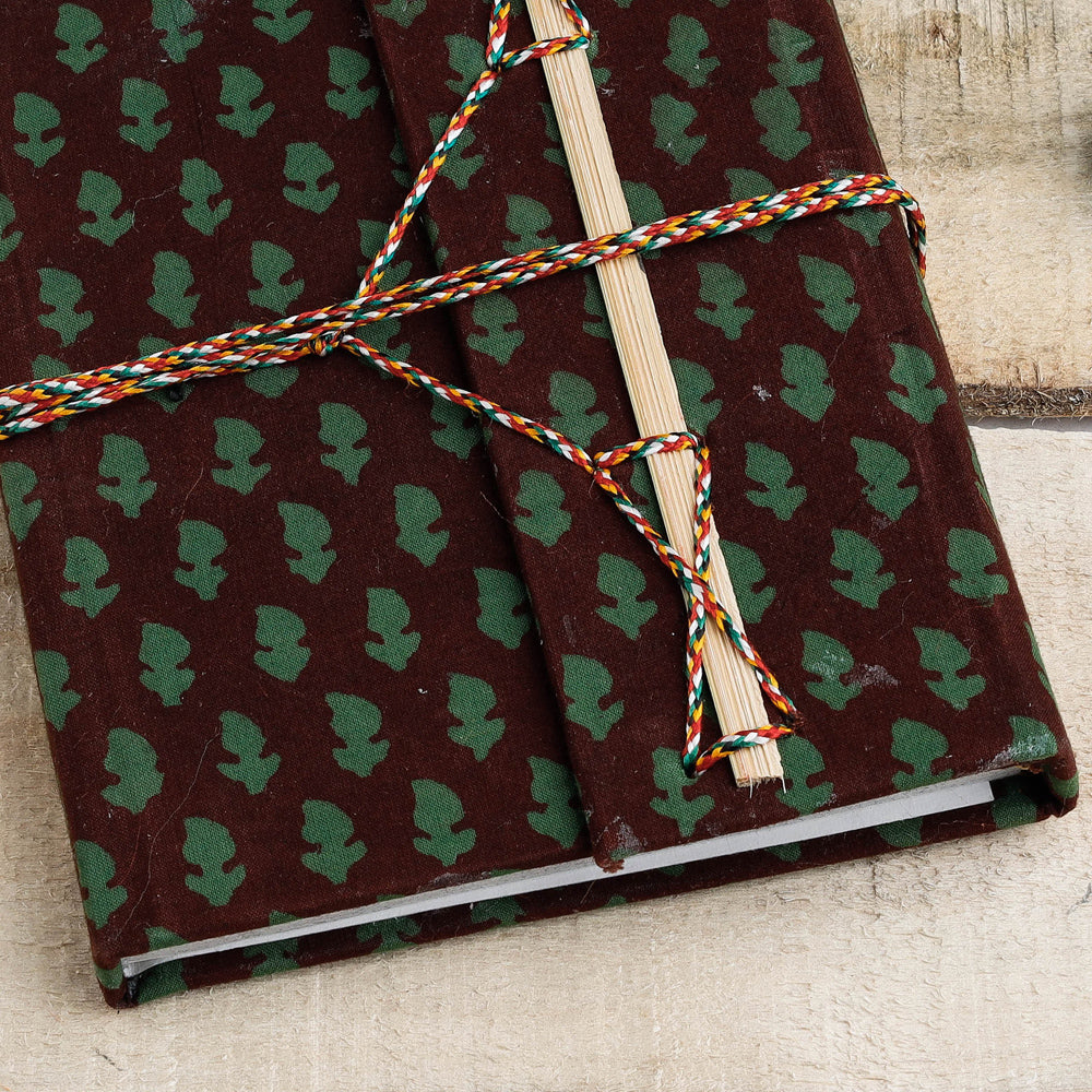 Fabric Cover Handmade Paper Notebook with Thread Lock Online at iTokri.com