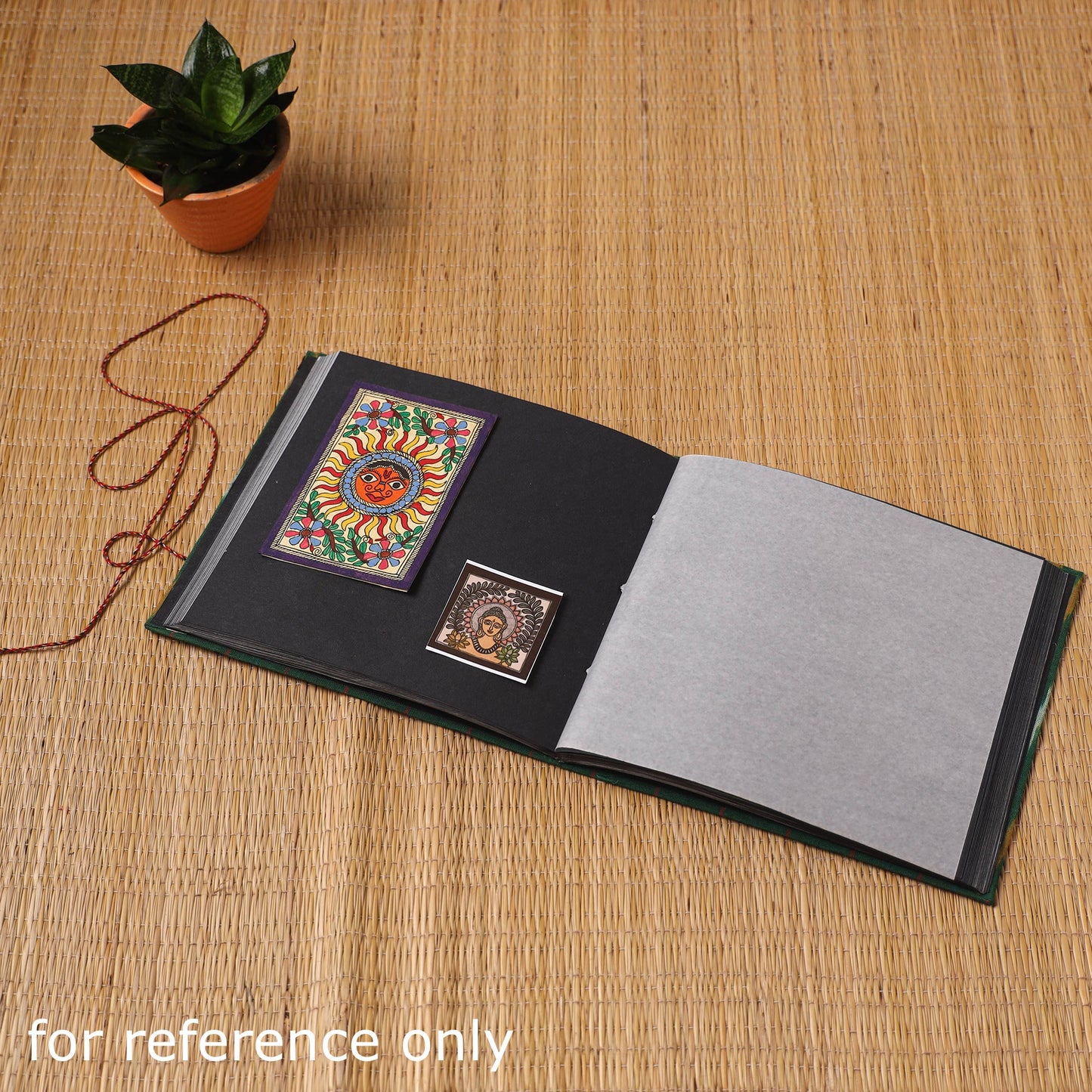 Fabric cover handmade paper photo album (9 x 10 in) 76