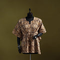 Hand batik cotton short kaftan 20 - handcrafted