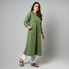  Jacquard Cotton Long Kurta Online 