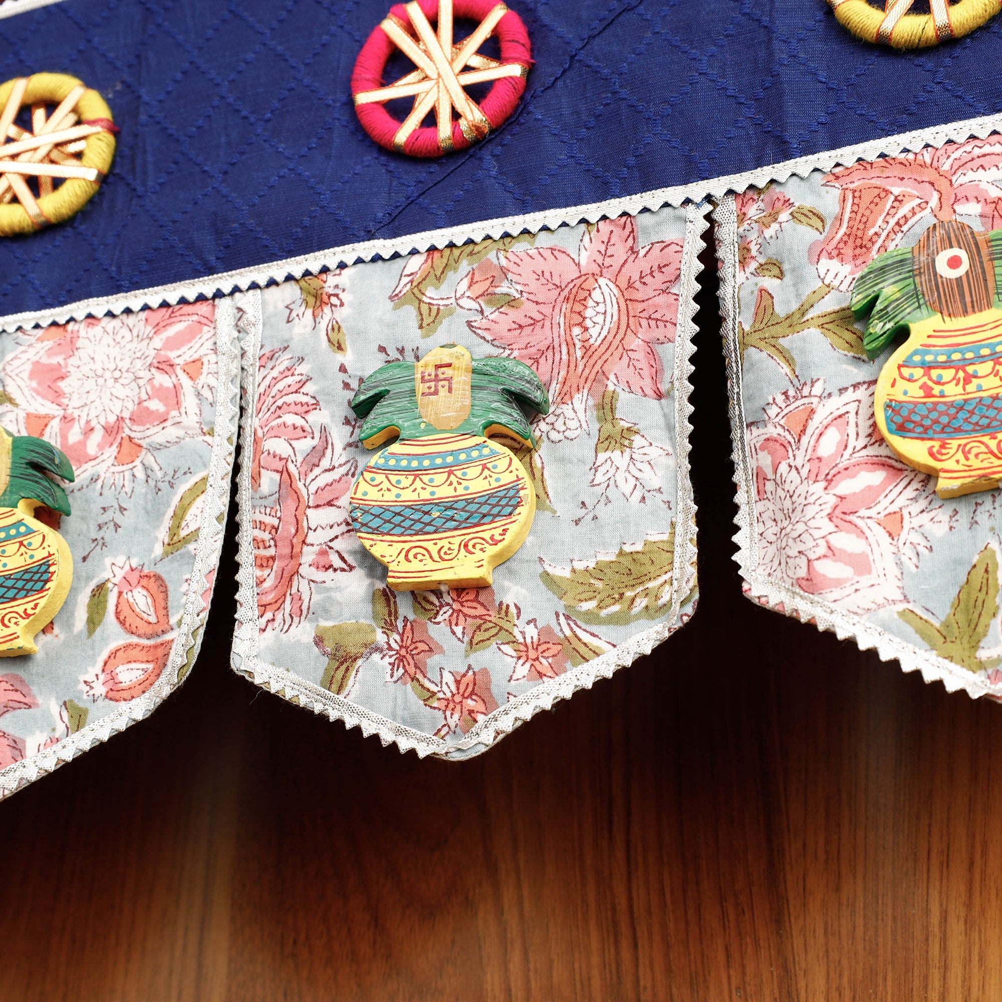  Festive Decor Hand Block Printed Traditional Toran 02