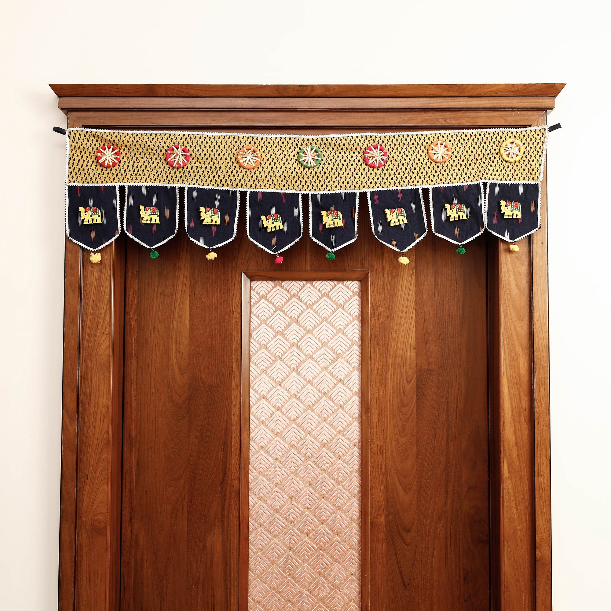  Festive Decor Hand Block Printed Traditional Toran 06