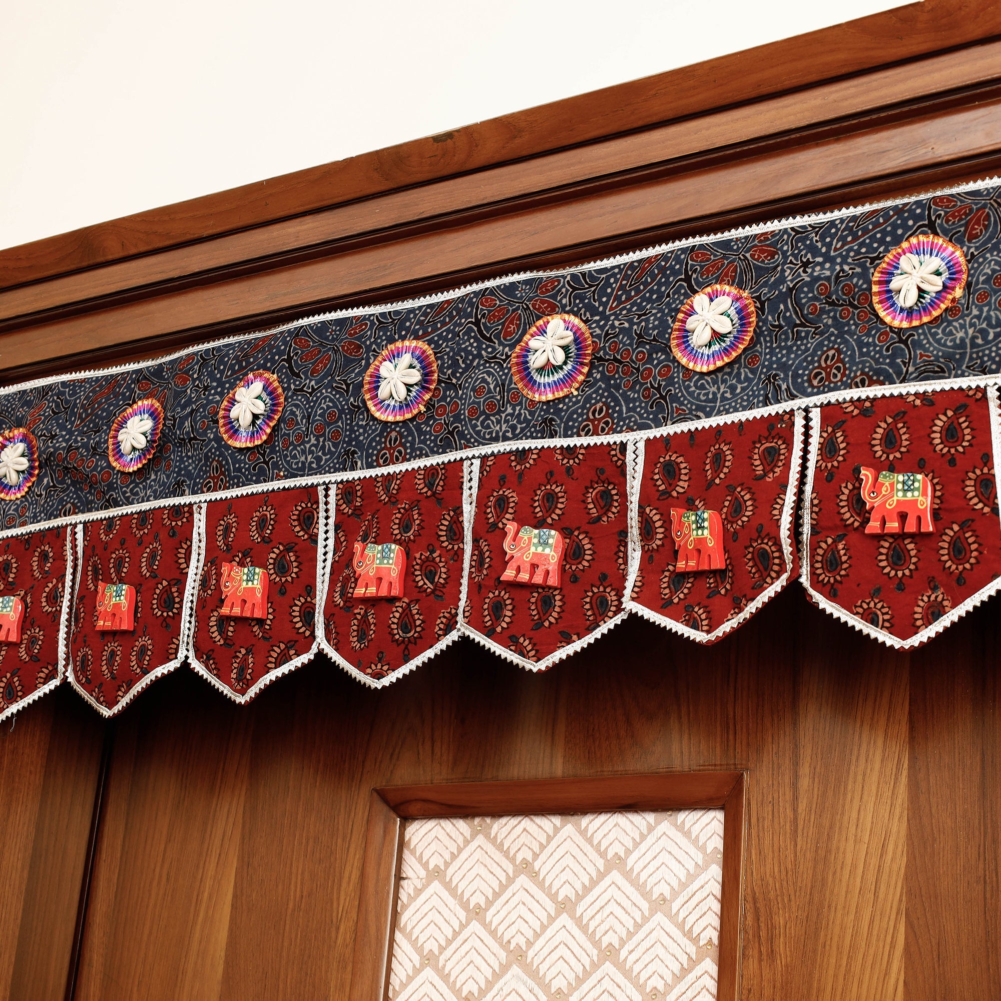   Festive Decor Hand Block Printed Traditional Toran 