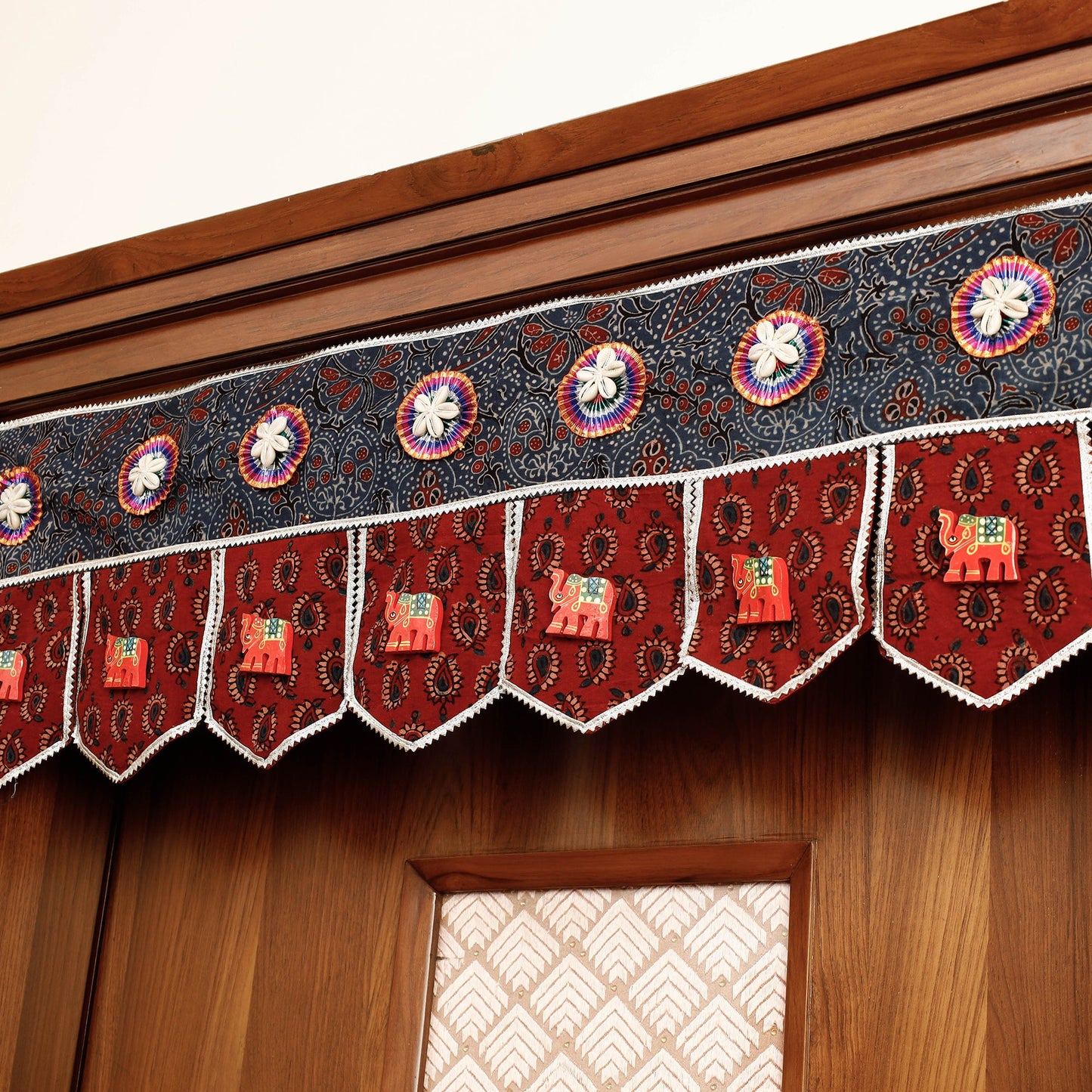   Festive Decor Hand Block Printed Traditional Toran 
