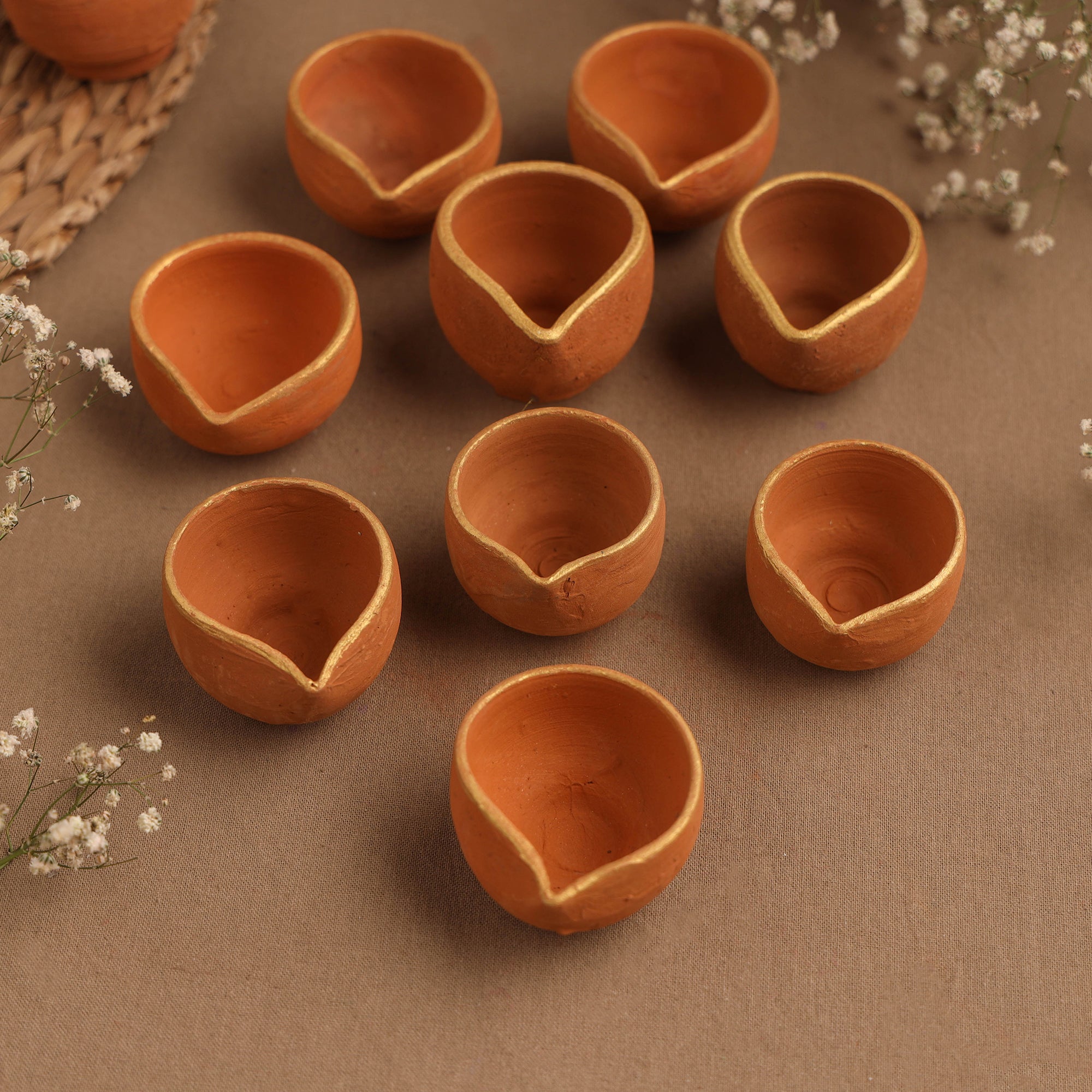  Terracotta Diyas for Eco Friendly Lighting!