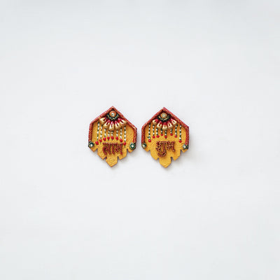 Festive handpainted wooden subh labh 29 - handcrafted