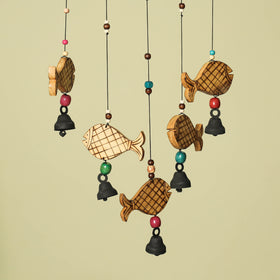  Handcarved Khamhar Wood Jhoomar / Hanging 