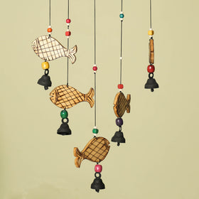  Handcarved Khamhar Wood Jhoomar / Hanging 