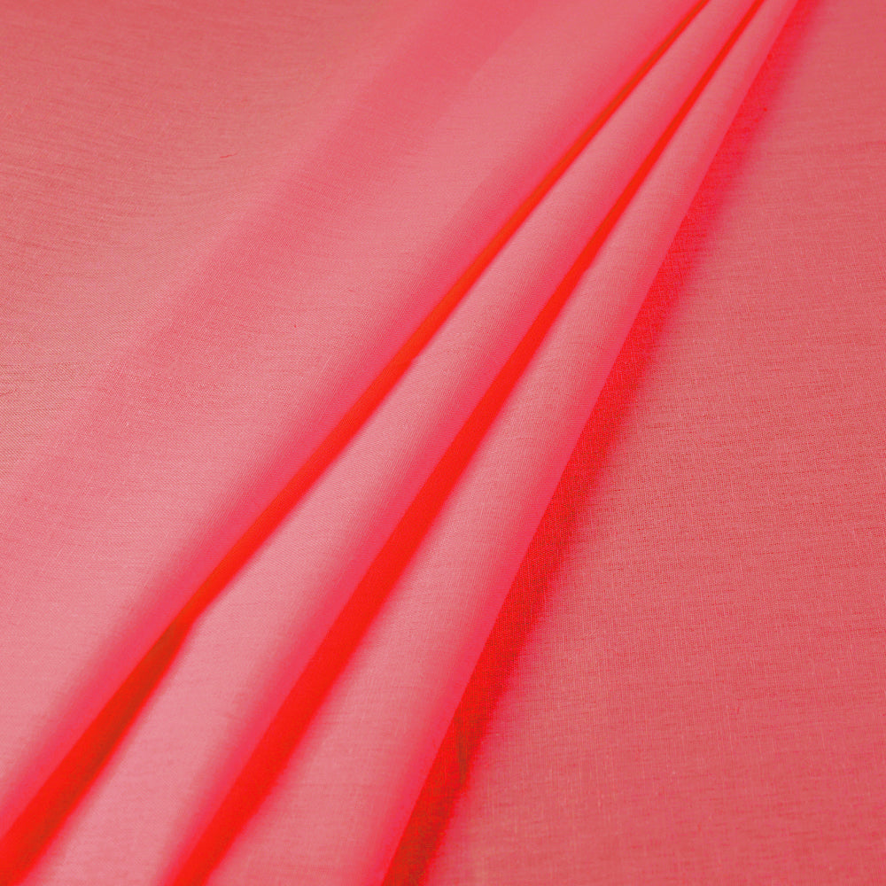 Pink Flex Cotton Prewashed Plain Fabric