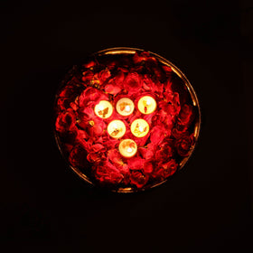 Floating candles - set of 6 - handcrafted