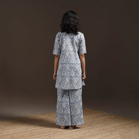 Floral cotton sanganeri co-ord set 12 - handcrafted