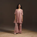 Floral cotton sanganeri co-ord set 13 - handcrafted