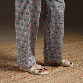 Floral cotton sanganeri co-ord set 17 - handcrafted