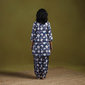 Floral cotton sanganeri co-ord set 07 - handcrafted