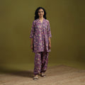 Floral cotton sanganeri co-ord set 09 - handcrafted