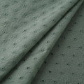 Floral embroidered cotton hakoba fabric 02 - handcrafted