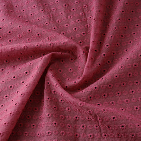 Floral embroidered cotton hakoba fabric 09 - handcrafted