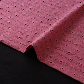 Floral embroidered cotton hakoba fabric 09 - handcrafted