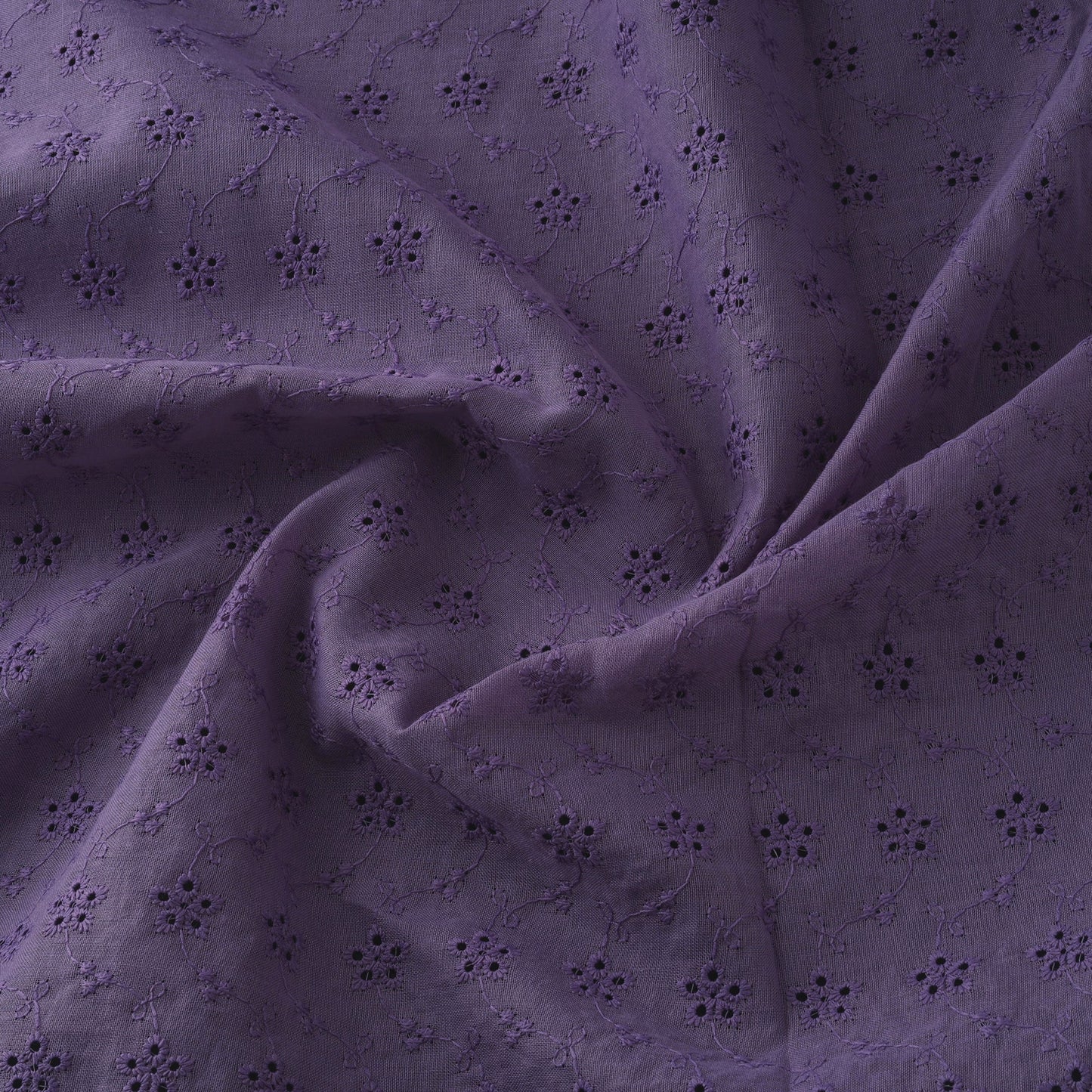 Floral embroidered cotton hakoba fabric 12 - handcrafted