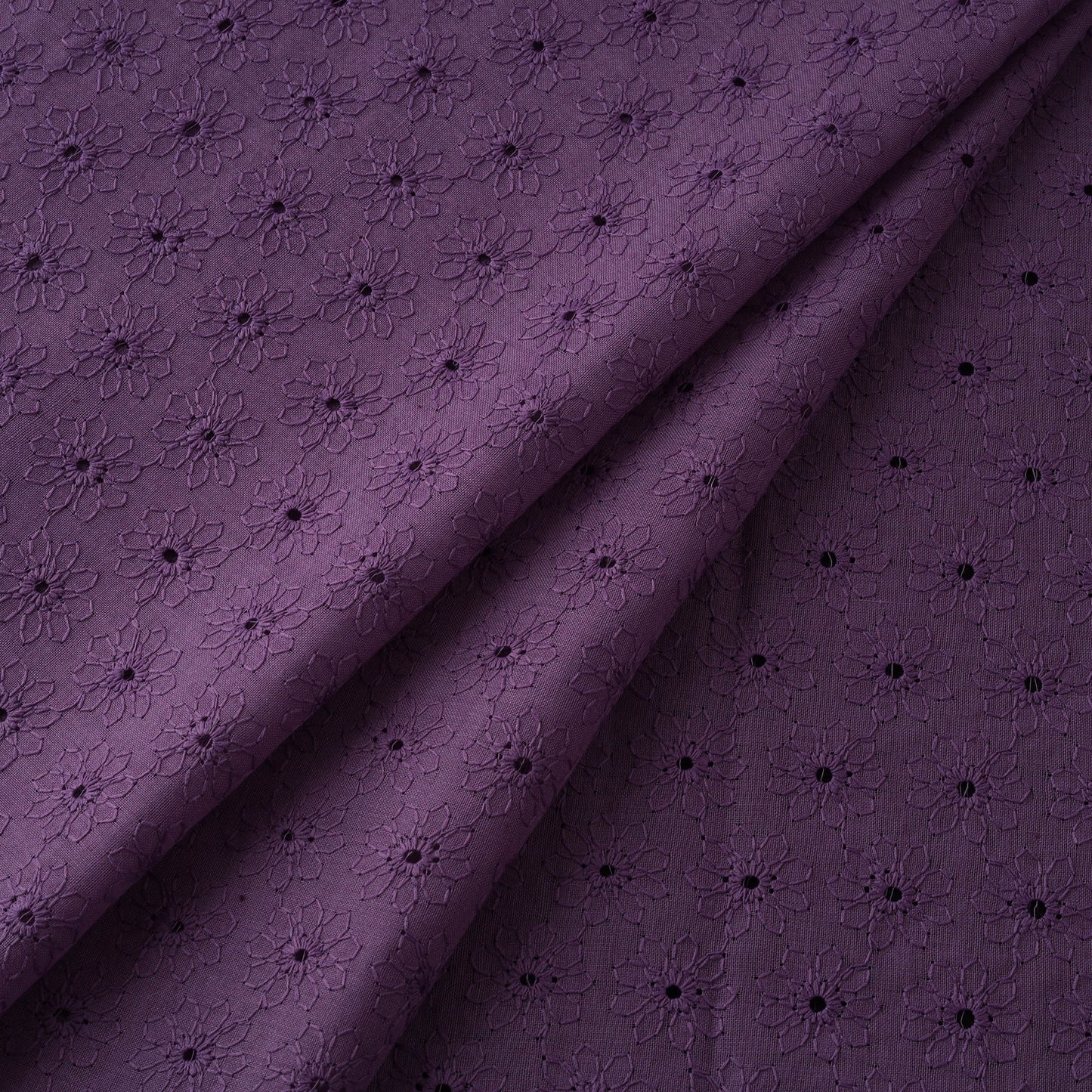 Floral embroidered cotton hakoba fabric 13 - handcrafted