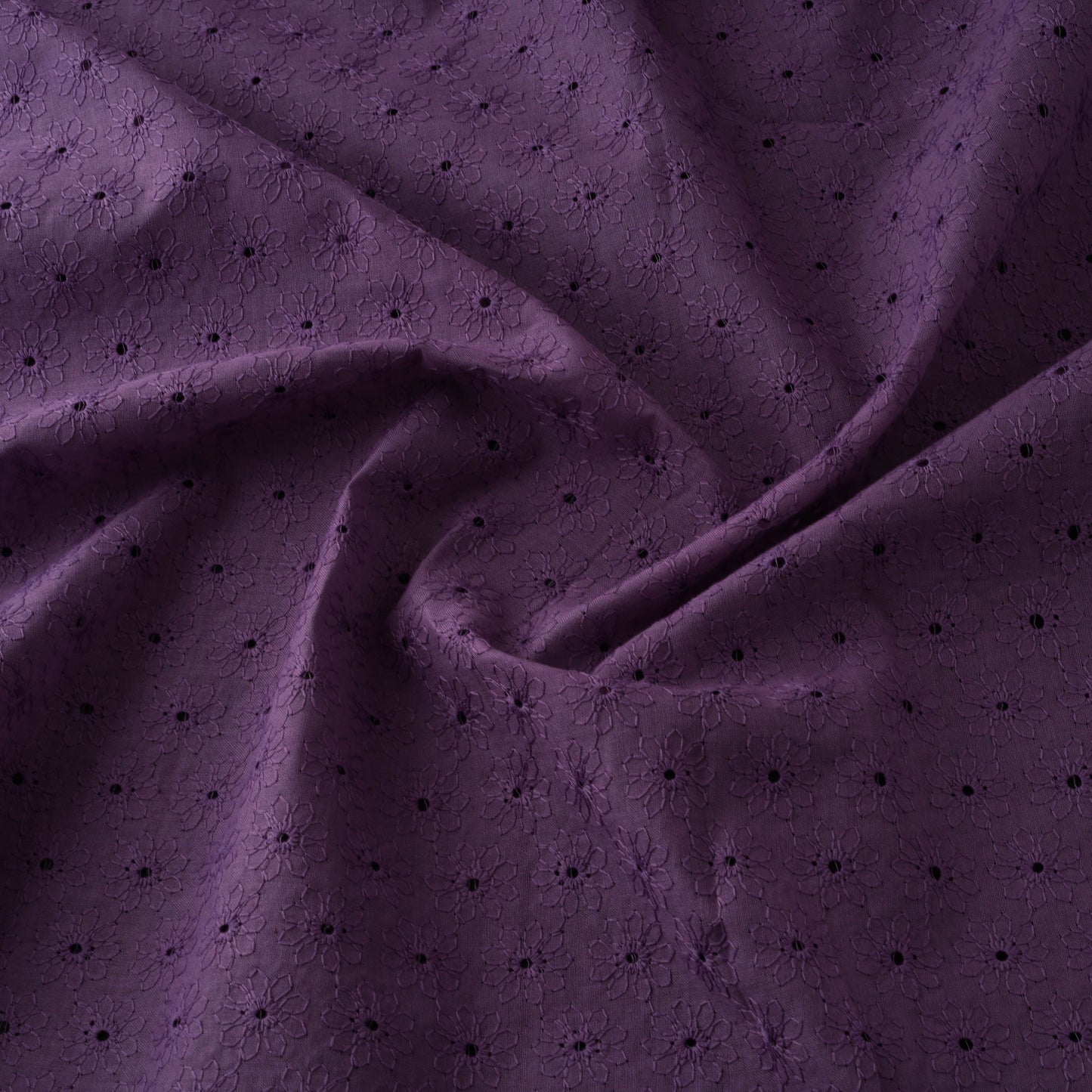 Floral embroidered cotton hakoba fabric 13 - handcrafted