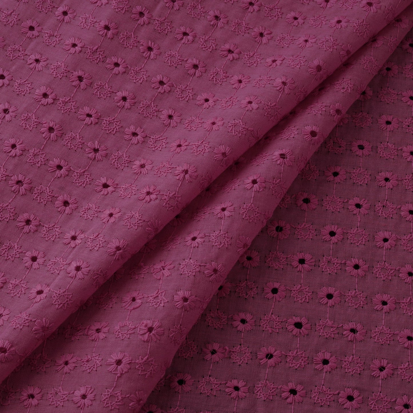 Floral embroidered cotton hakoba fabric 16 - handcrafted