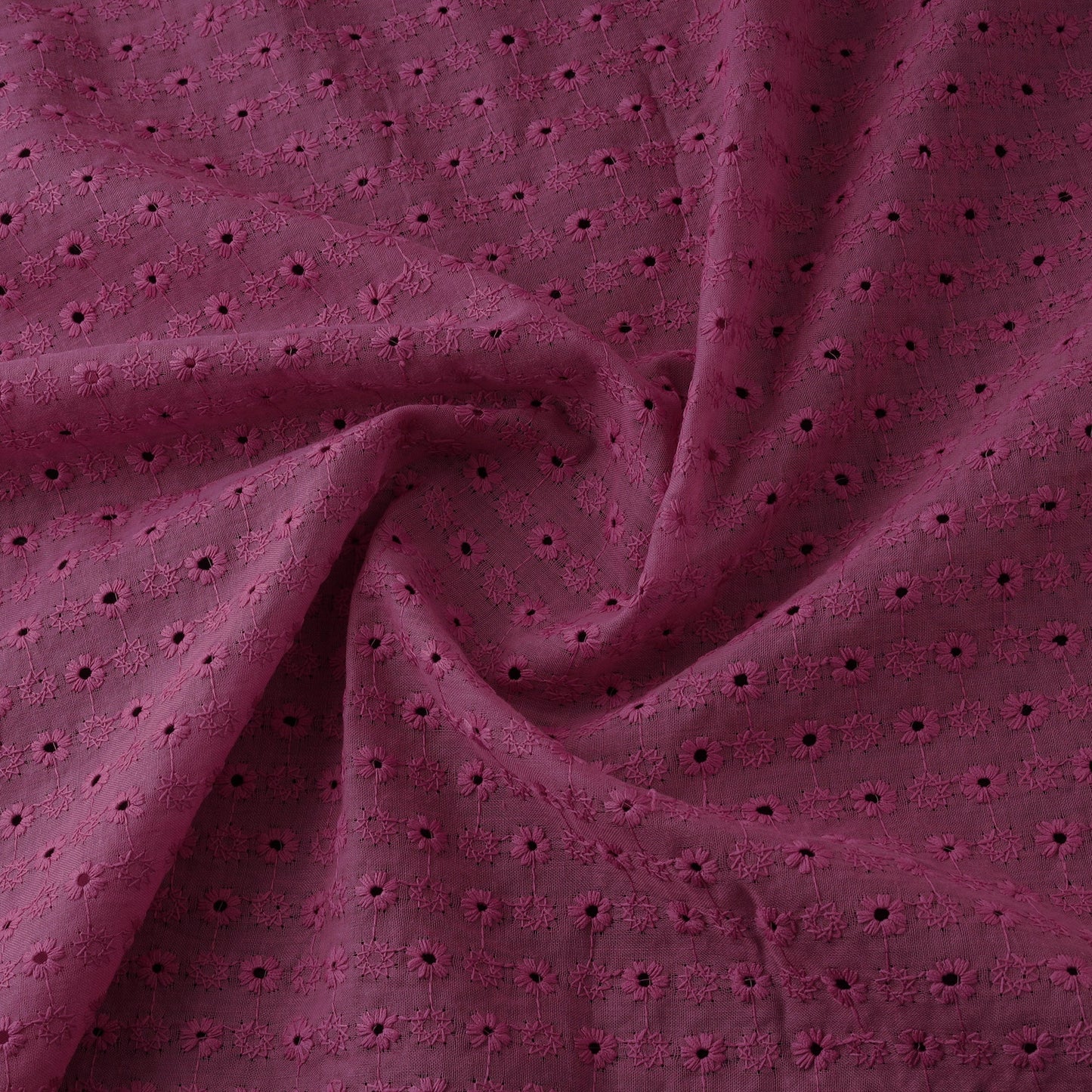 Floral embroidered cotton hakoba fabric 16 - handcrafted