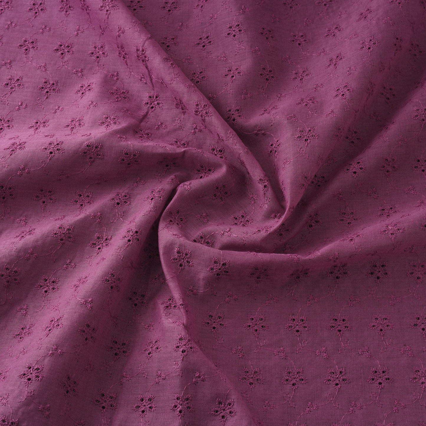 Floral embroidered cotton hakoba fabric 17 - handcrafted